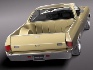 Chevrolet El Camino 1970 3D Modell