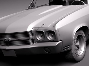 Chevrolet El Camino 1970 3D Modell