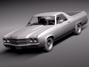 Chevrolet El Camino 1970 3D Modell