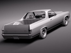 Chevrolet El Camino 1970 3D Modell