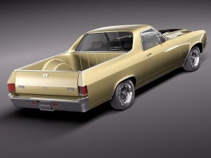 Chevrolet El Camino 1970 3D Modell