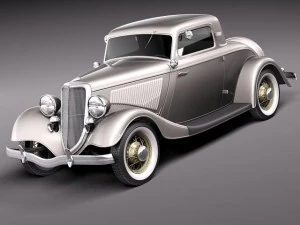 F1934 coupe 5w stock 3D Model