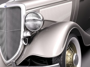 F1934 coupe 5w stock Model 3D