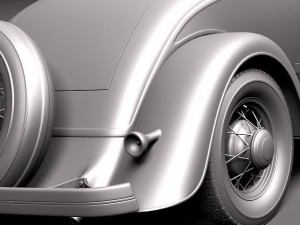 F1934 coupe 5w stock Model 3D