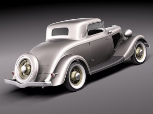 F1934 coupe 5w stock Model 3D
