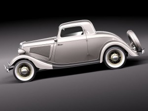 F1934 coupe 5w stock Model 3D