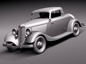 F1934 coupe 5w stock Model 3D