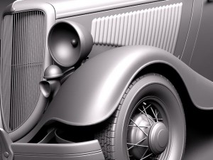 F1934 coupe 5w stock Model 3D