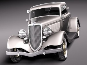 F1934 coupe 5w stock Model 3D