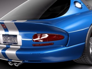 Dodge Viper GTS Coupe 1996-2002 Modello 3D