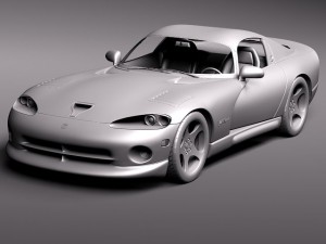 Dodge Viper GTS Coupe 1996-2002 Modello 3D