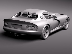 Dodge Viper GTS Coupe 1996-2002 Modello 3D