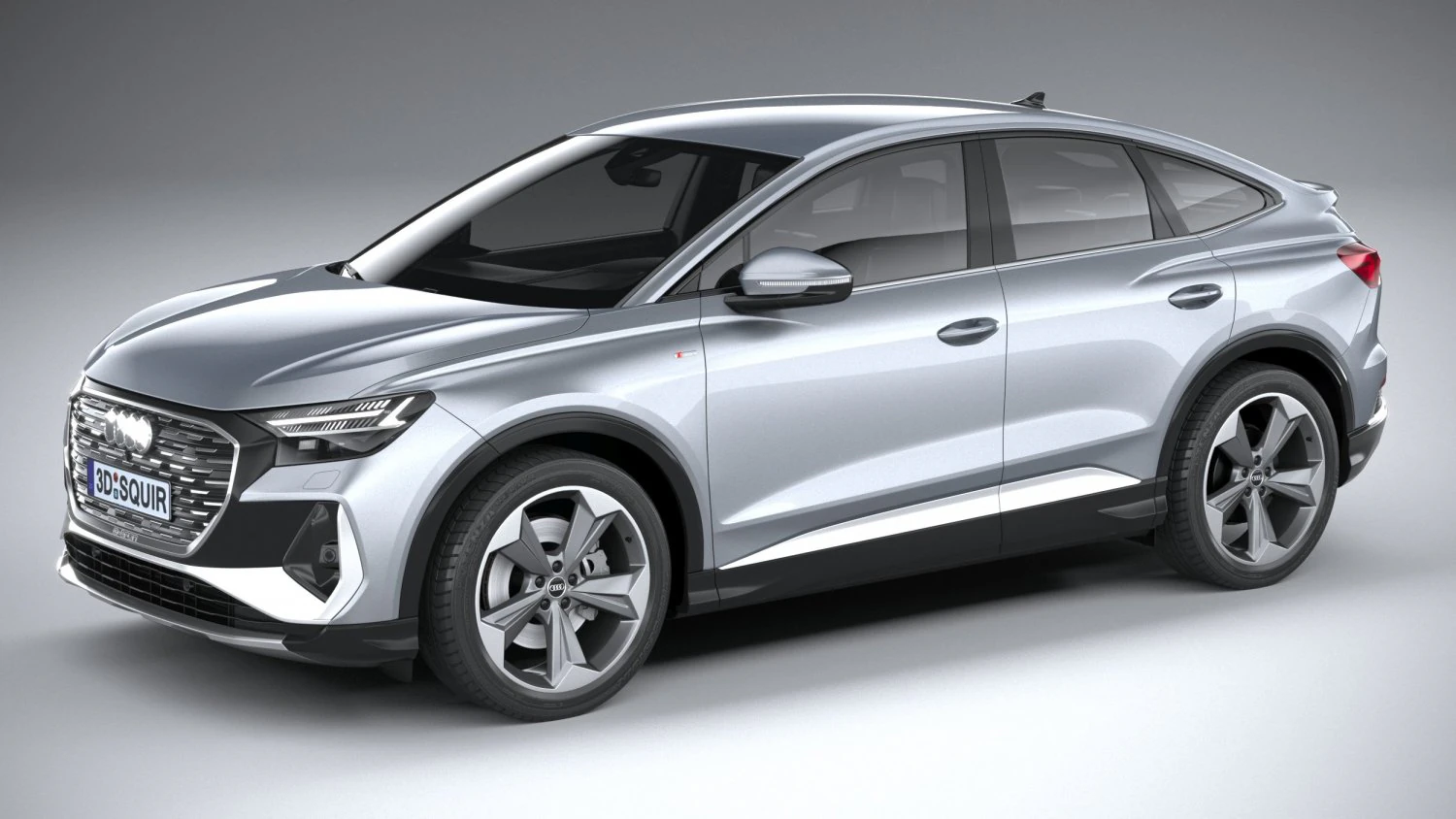 Audi Q4 Sportback E-tron 2022 3D Model .c4d .max .obj .3ds .fbx .stl .blend 