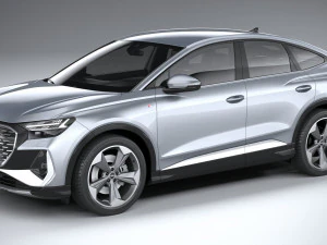 アウディ Q4 スポーツバック E-tron 2022 3Dモデル