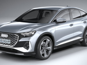 Audi Q4 Sportback E-tron 2022 3D Model