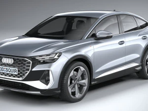 Audi Q4 Sportback E-tron 2022 3D Model