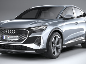 Audi Q4 Sportback E-tron 2022 3D Model