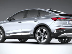 Audi Q4 Sportback E-tron 2022 3D Model