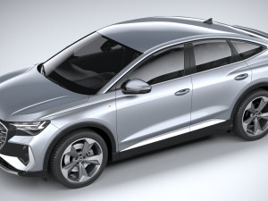 Audi Q4 Sportback E-tron 2022 3D Model
