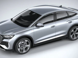 Audi Q4 Sportback E-tron 2022 3D Model