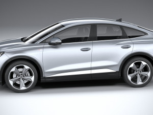 Audi Q4 Sportback E-tron 2022 3D Model