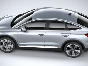 Audi Q4 Sportback E-tron 2022 3D Model
