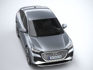 Audi Q4 Sportback E-tron 2022 3D Model