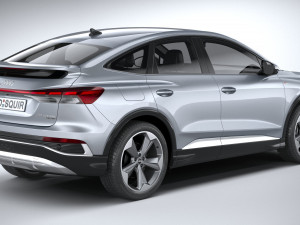 Audi Q4 Sportback E-tron 2022 3D Model