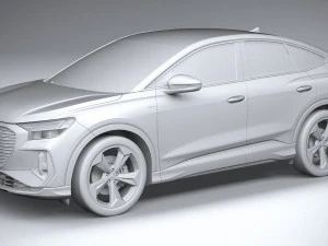 Audi Q4 Sportback E-tron 2022 3D Model