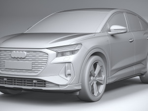 Audi Q4 Sportback E-tron 2022 3D Model