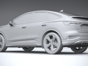 Audi Q4 Sportback E-tron 2022 3D Model