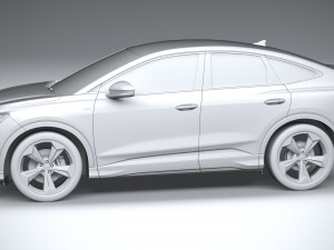 Audi Q4 Sportback E-tron 2022 3D Model
