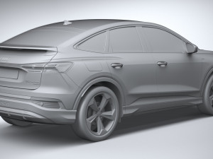 Audi Q4 Sportback E-tron 2022 3D Model