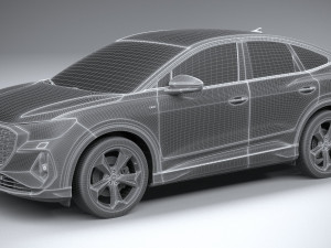 Audi Q4 Sportback E-tron 2022 3D Model