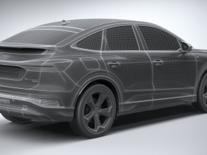 Audi Q4 Sportback E-tron 2022 3D Model