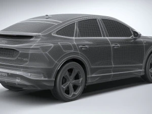 Audi Q4 Sportback E-tron 2022 3D Model