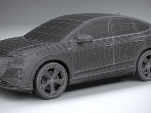 Audi Q4 Sportback E-tron 2022 3D Model