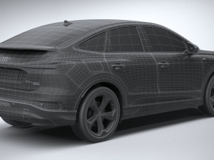 Audi Q4 Sportback E-tron 2022 3D Model