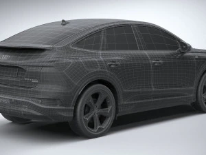 Audi Q4 Sportback E-tron 2022 3D Model