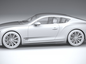 Bentley Continetal GT Speed 2022 3D 모델