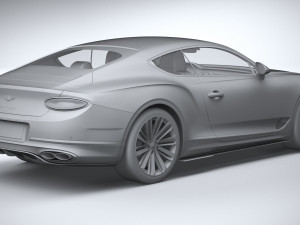 Bentley Continetal GT Speed 2022 3D 모델