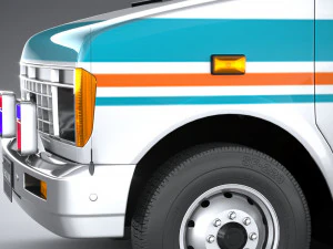 generic ambulance classic 3D Model