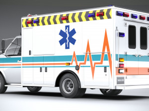generic ambulance classic Modelo 3D