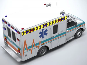 generic ambulance classic 3D Model