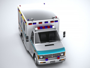 generic ambulance classic Modelo 3D