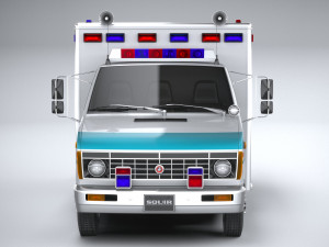 generic ambulance classic Modelo 3D
