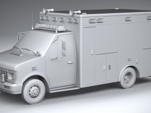 generic ambulance classic Modelo 3D
