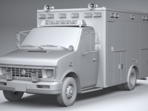 generic ambulance classic Modelo 3D