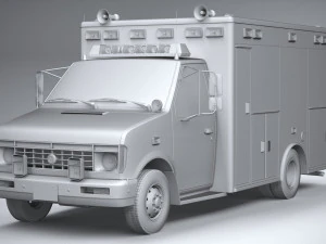 generic ambulance classic 3D Model