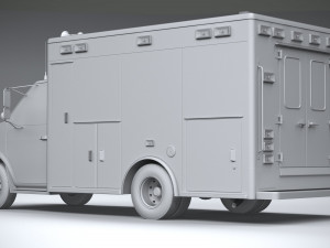generic ambulance classic Modelo 3D